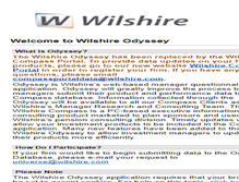 Tablet Screenshot of odyssey.wilshire.com